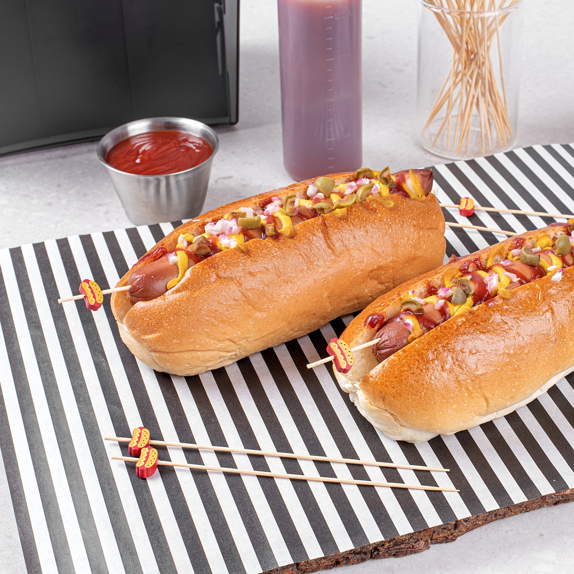 Pixy Natural Bamboo Hot Dog Skewer - 6" - 1000 count box