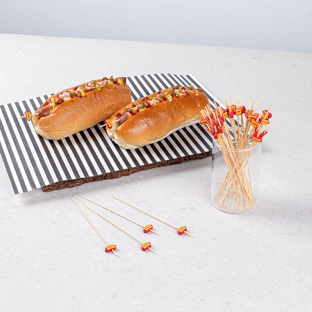 Pixy Natural Bamboo Hot Dog Skewer - 6" - 1000 count box