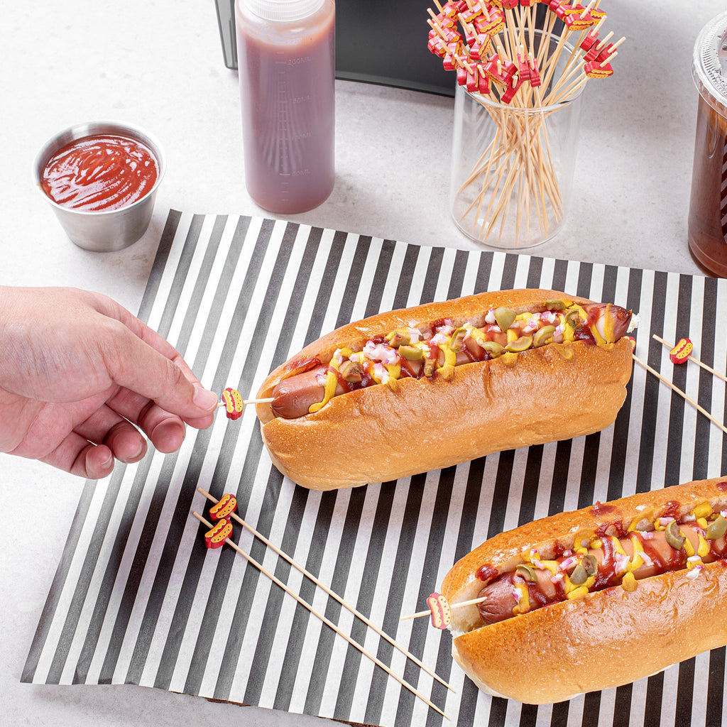 Pixy Natural Bamboo Hot Dog Skewer - 6" - 1000 count box