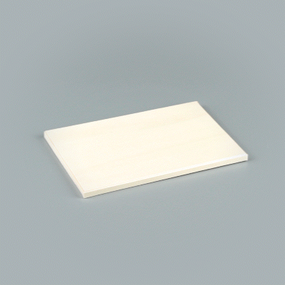 Taipei Rectangle Natural Poplar Lid - Fits 25 oz Bento Box - 10 count box