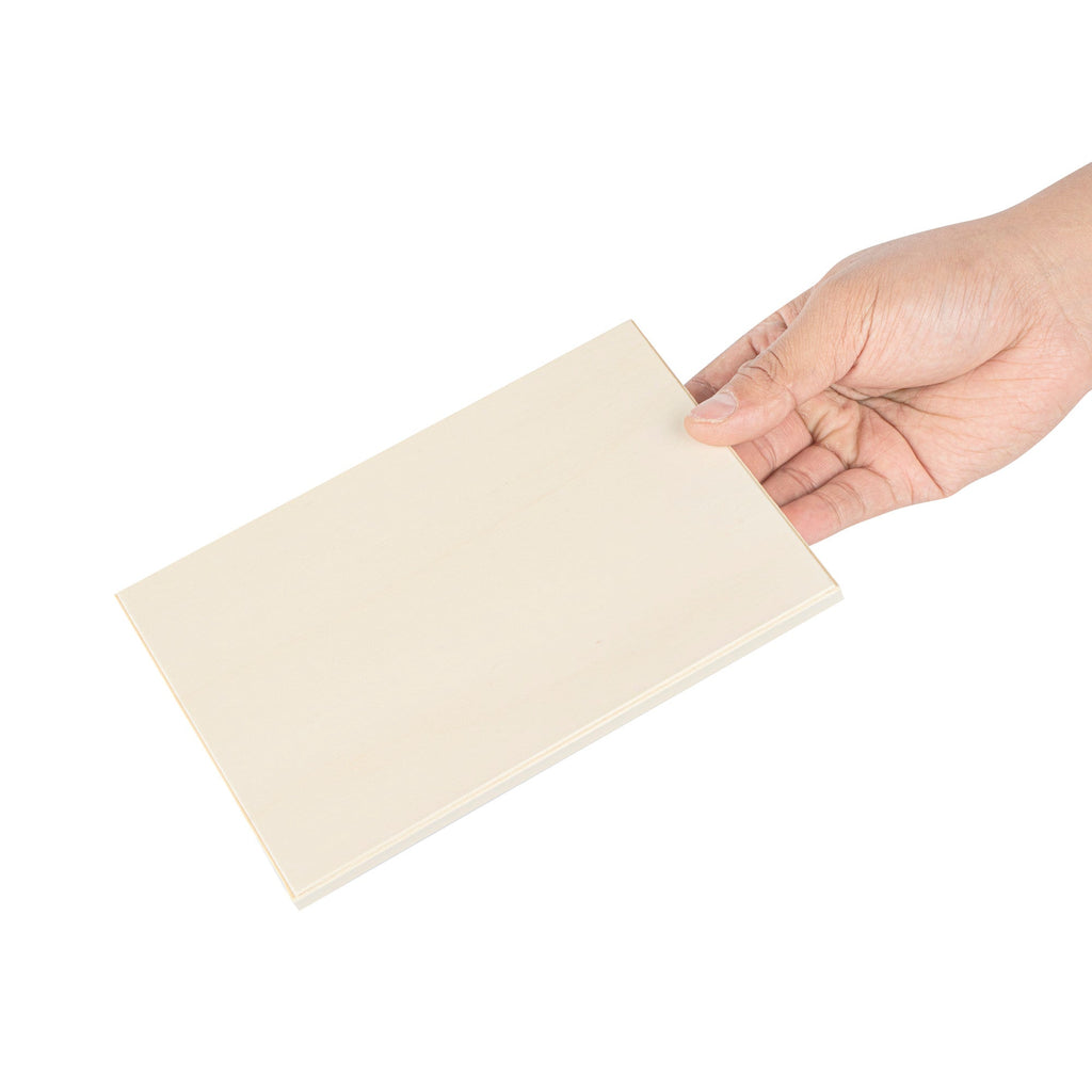 Taipei Rectangle Natural Poplar Lid - Fits 25 oz Bento Box - 100 count box