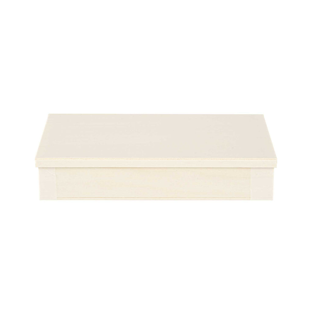 Taipei Rectangle Natural Poplar Lid - Fits 31 oz Bento Box - 10 count box