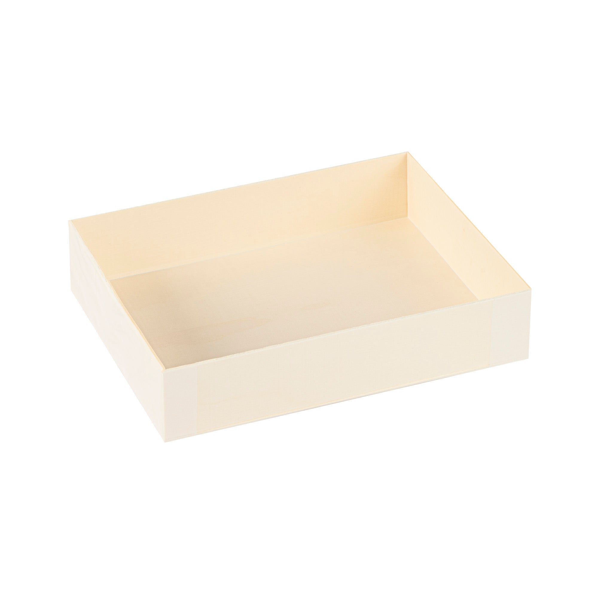 Taipei 24 oz Rectangle Natural Poplar Bento Box - 6 1/2" x 4 3/4" x 1 1/2" - 100 count box