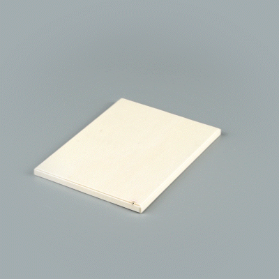 Taipei Rectangle Natural Poplar Lid - Fits 24 oz Bento Box - 100 count box