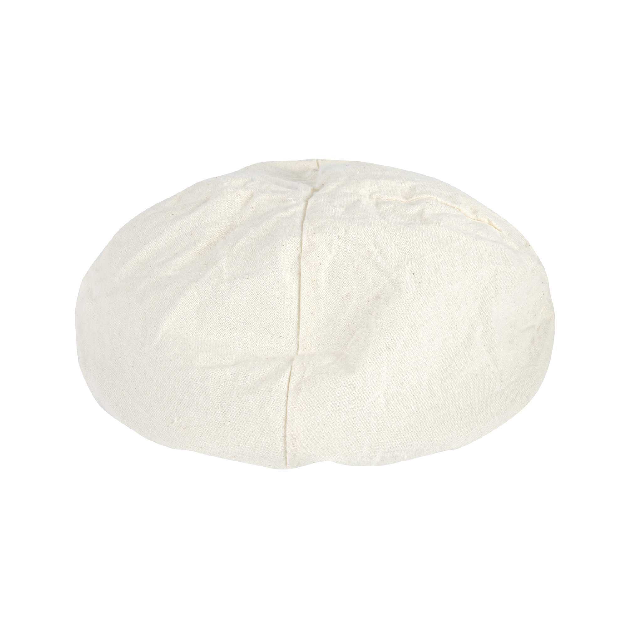 Pastry Tek Rattan Round Natural Banneton Proofing Basket - with 2 Cotton Liners - 9" x 9" x 3 1/4" - 1 count box