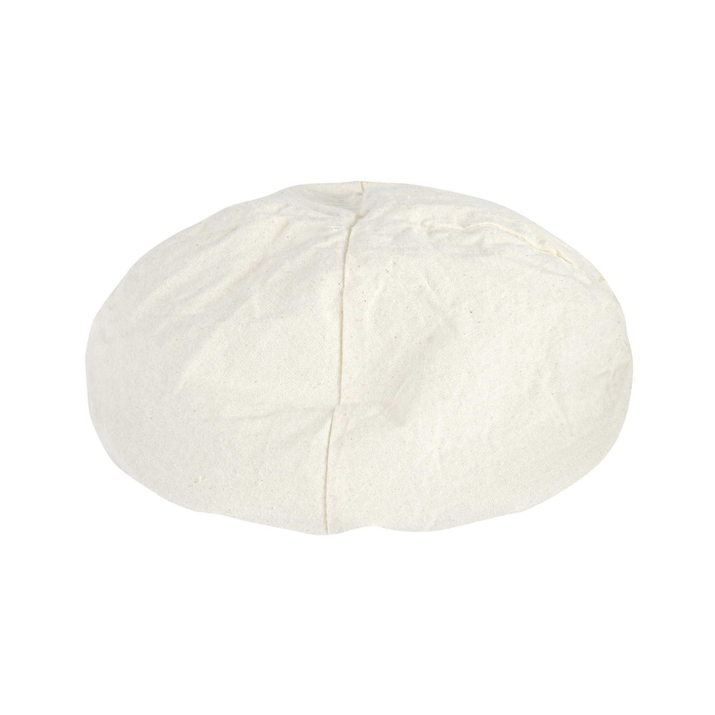 Pastry Tek Rattan Round Natural Banneton Proofing Basket - with 2 Cotton Liners - 9" x 9" x 3 1/4" - 10 count box