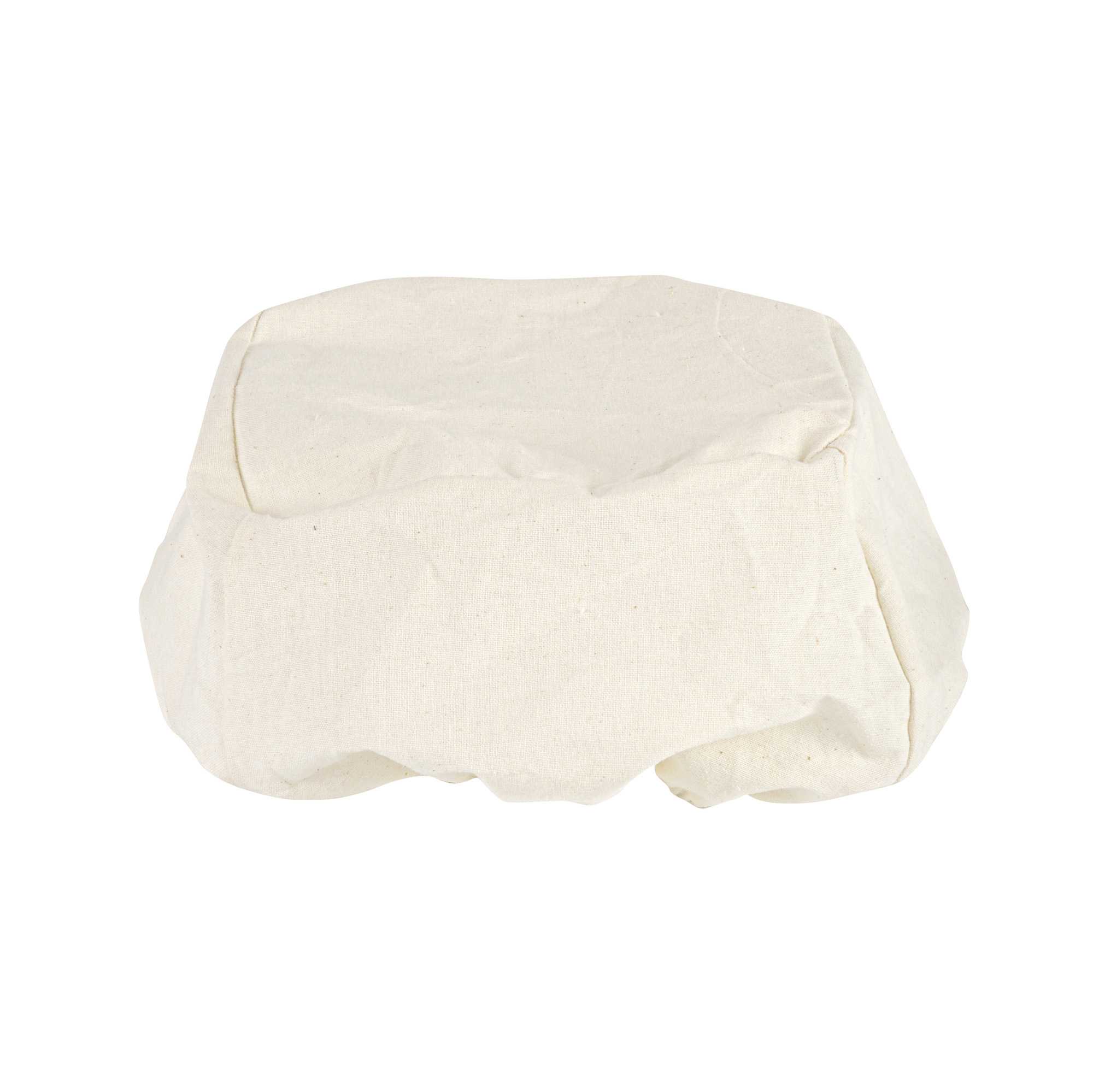 Pastry Tek Rattan Square Natural Banneton Proofing Basket - with 2 Cotton Liners - 9 3/4" x 9 3/4" x 4" - 1 count box