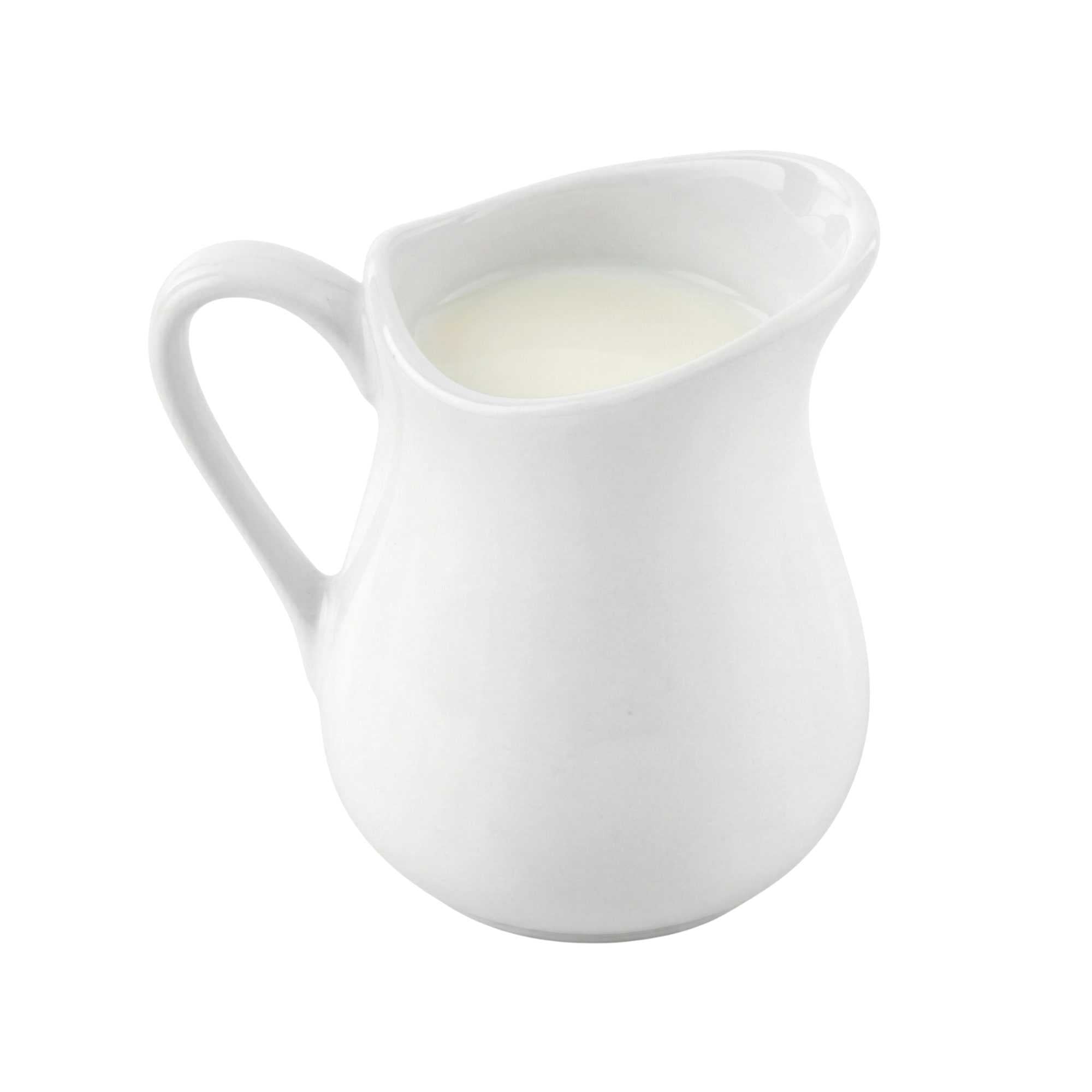 Chef 101 4 oz Round White Porcelain Classic Cream Cup - 3" x 2 1/2" x 3 1/4" - 1 count box