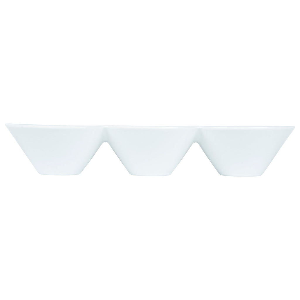 Chef 101 18 oz Round White Porcelain Modern Bowl Set - 13 1/2" x 5" x 2 1/4" - 1 count box