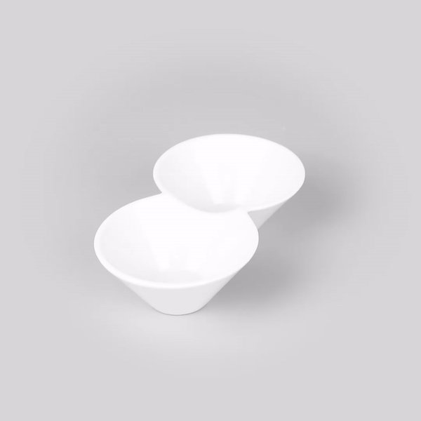 Chef 101 12 oz Round White Porcelain Bowl Set - 9" x 5" x 2 1/4" - 1 count box