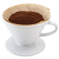 Restpresso 10 oz White Ceramic Coffee Dripper - 4 3/4" x 4 3/4" x 3 1/2" - 1 count box