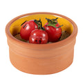 Terra Tek 5 oz Terracotta Cazuela Bowl - Yellow Glazed Interior, Oven-Safe, Microwave-Safe - 3 3/4" x 3 3/4" x 1 3/4" - 2 count box