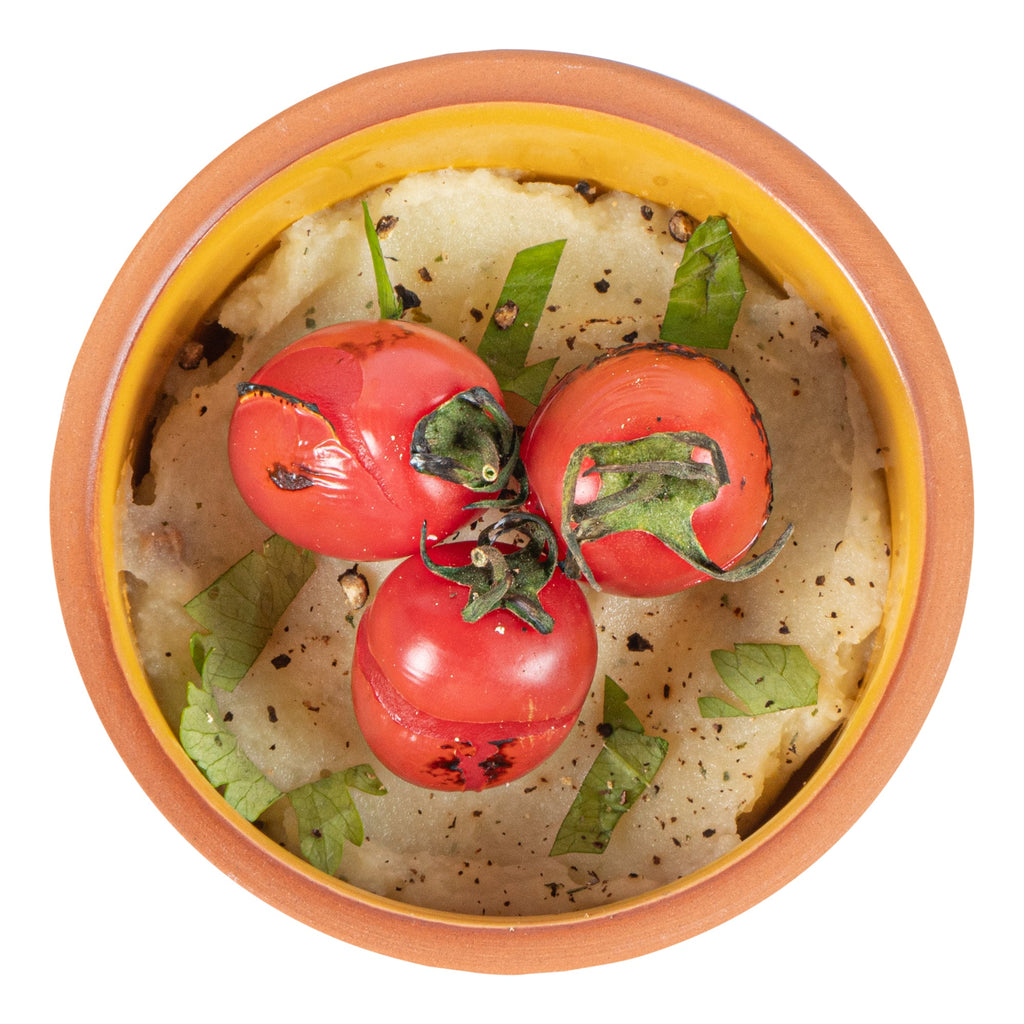Terra Tek 5 oz Terracotta Cazuela Bowl - Yellow Glazed Interior, Oven-Safe, Microwave-Safe - 3 3/4" x 3 3/4" x 1 3/4" - 10 count box
