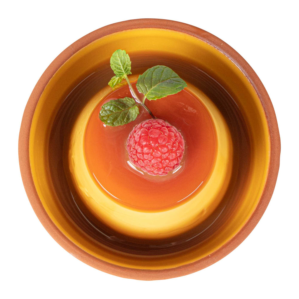 Terra Tek 5 oz Terracotta Cazuela Bowl - Yellow Glazed Interior, Oven-Safe, Microwave-Safe - 4'' x 4'' x 1 1/2'' - 2 count box