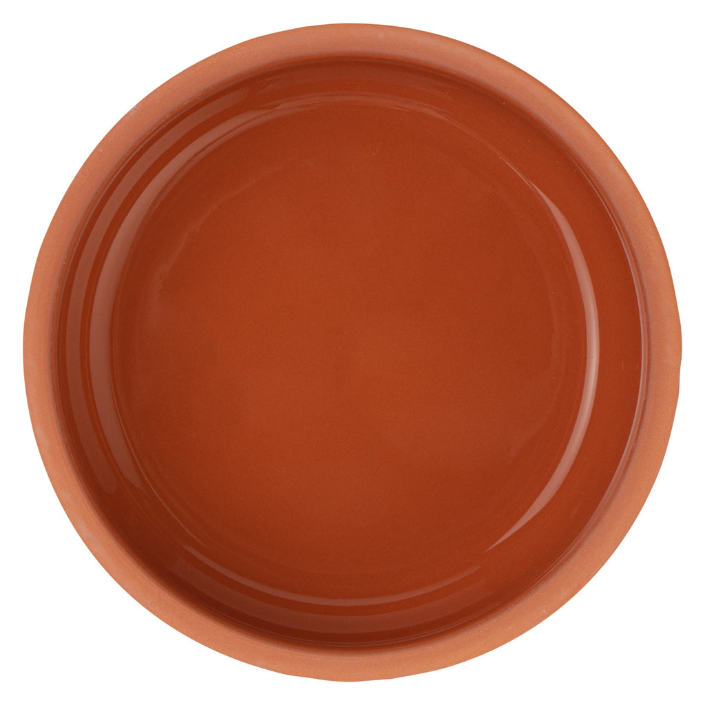 Terra Tek 7 oz Terracotta Cazuela Bowl - Brown Glazed Interior, Oven-Safe, Microwave-Safe - 4 1/2'' x 4 1/2'' x 1 1/2'' - 10 count box