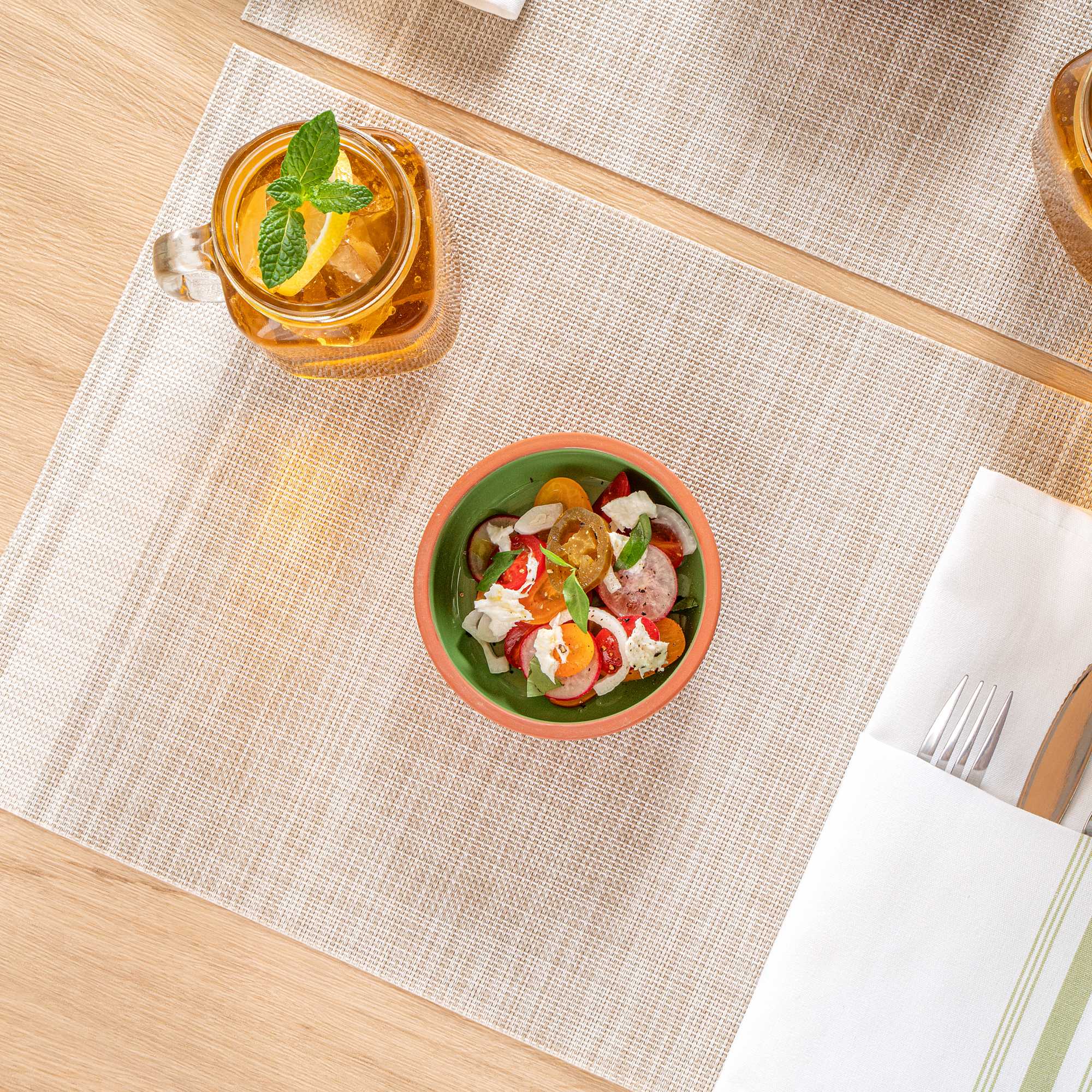 Terra Tek 7 oz Terracotta Cazuela Bowl - Green Glazed Interior, Oven-Safe, Microwave-Safe - 4 1/2'' x 4 1/2'' x 1 1/2'' - 2 count box