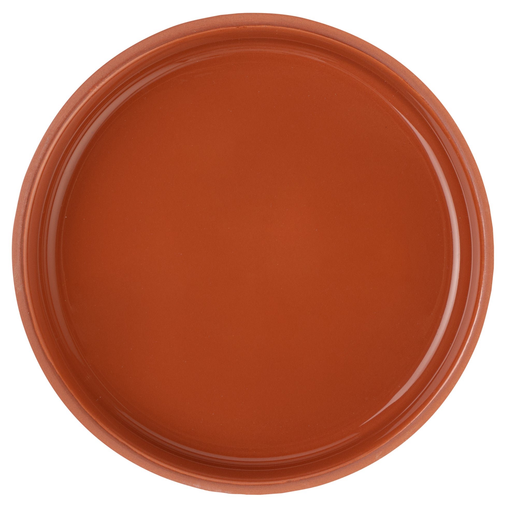 Terra Tek 15 oz Terracotta Cazuela Bowl - Brown Glazed Interior, Oven-Safe, Microwave-Safe - 6 1/4" x 6 1/4" x 1 1/2" - 2 count box