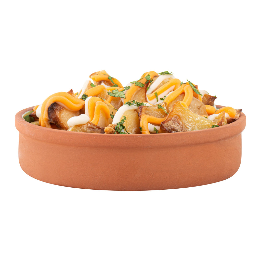 Terra Tek 15 oz Terracotta Cazuela Bowl - Green Glazed Interior, Oven-Safe, Microwave-Safe - 6 1/4" x 6 1/4" x 1 1/2" - 2 count box
