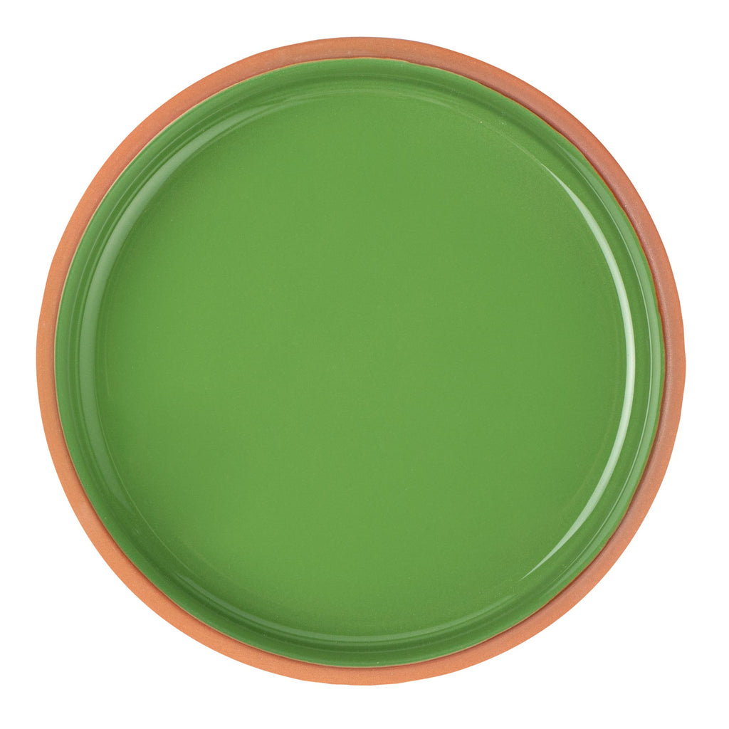Terra Tek 15 oz Terracotta Cazuela Bowl - Green Glazed Interior, Oven-Safe, Microwave-Safe - 6 1/4" x 6 1/4" x 1 1/2" - 2 count box