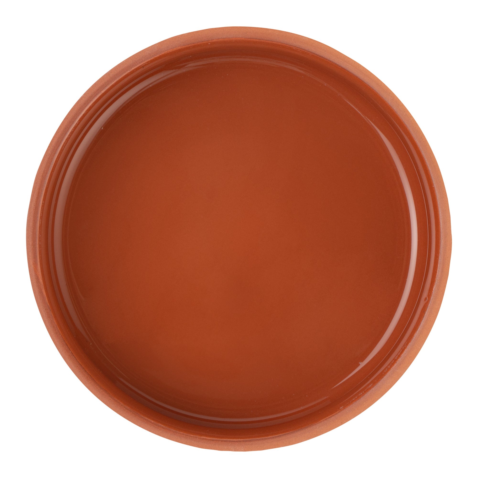 Terra Tek 17 oz Terracotta Cazuela Bowl - Brown Glazed Interior, Oven-Safe, Microwave-Safe - 5 3/4" x 5 3/4" x 2" - 10 count box