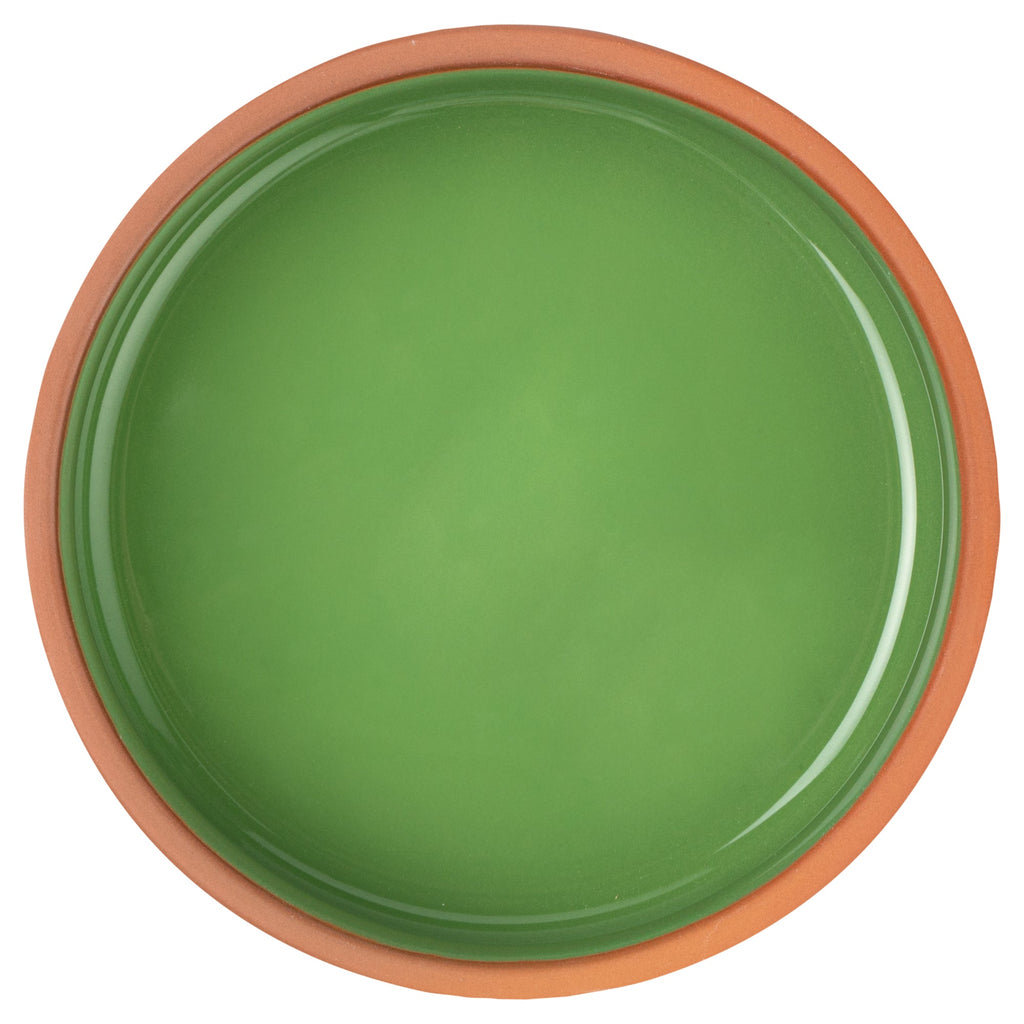 Terra Tek 17 oz Terracotta Cazuela Bowl - Green Glazed Interior, Oven-Safe, Microwave-Safe - 5 3/4" x 5 3/4" x 2" - 2 count box