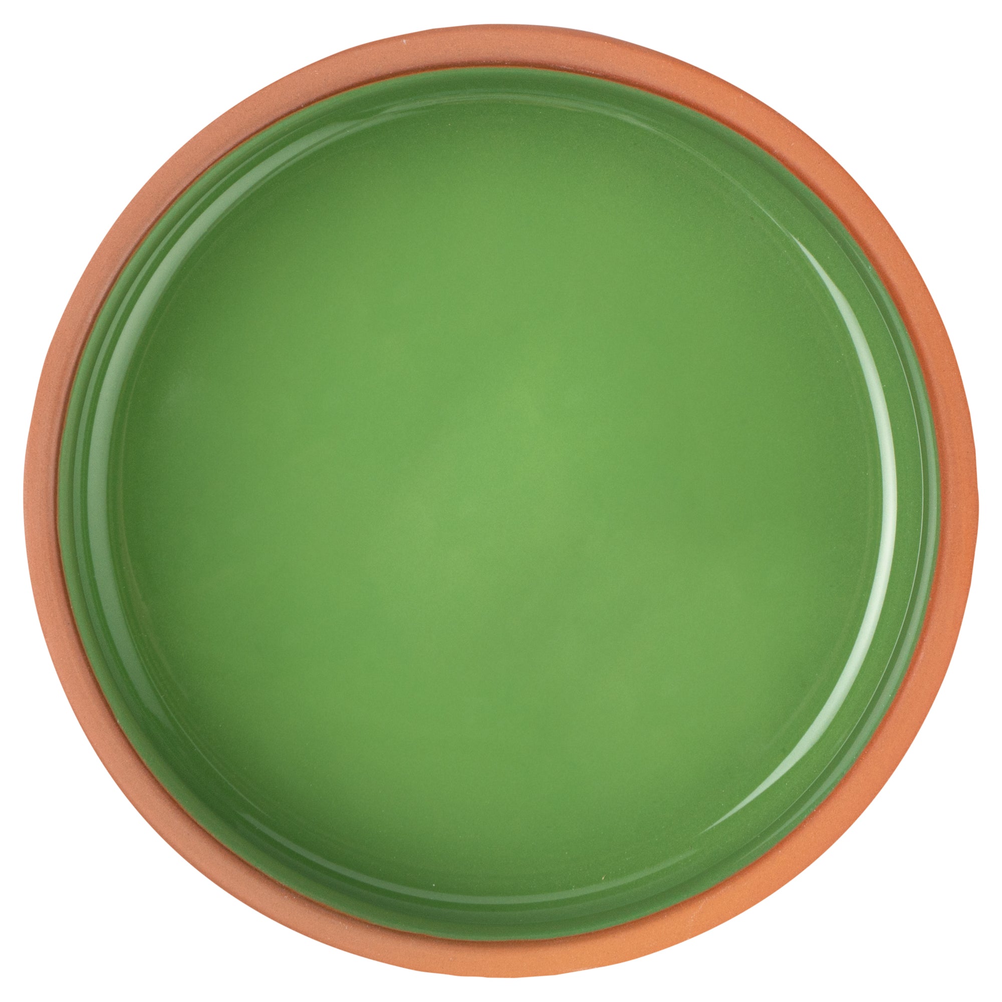 Terra Tek 17 oz Terracotta Cazuela Bowl - Green Glazed Interior, Oven-Safe, Microwave-Safe - 5 3/4" x 5 3/4" x 2" - 2 count box