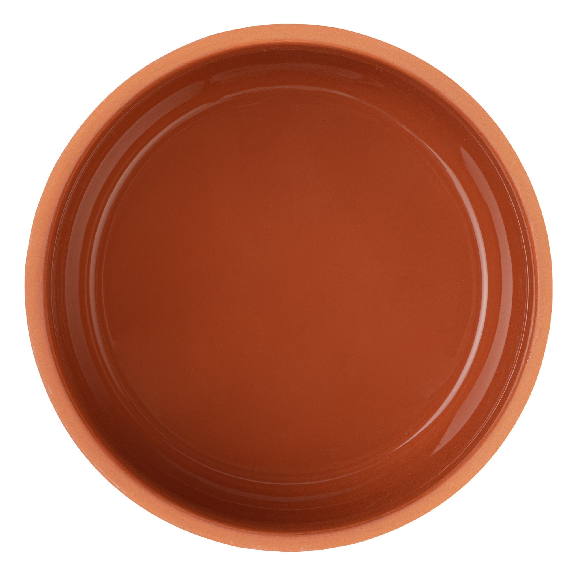 Terra Tek 34 oz Terracotta Cazuela Bowl - Brown Glazed Interior, Oven-Safe, Microwave-Safe - 6 1/4" x 6 1/4" x 3 1/2" - 10 count box