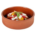 Terra Tek 34 oz Terracotta Cazuela Bowl - Brown Glazed Interior, Oven-Safe, Microwave-Safe - 7 1/2'' x 7 1/2'' x 2 1/4'' - 2 count box