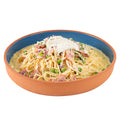 Terra Tek 34 oz Terracotta Cazuela Bowl - Blue Glazed Interior, Oven-Safe, Microwave-Safe - 9 1/4'' x 9 1/4'' x 1 1/2'' - 2 count box