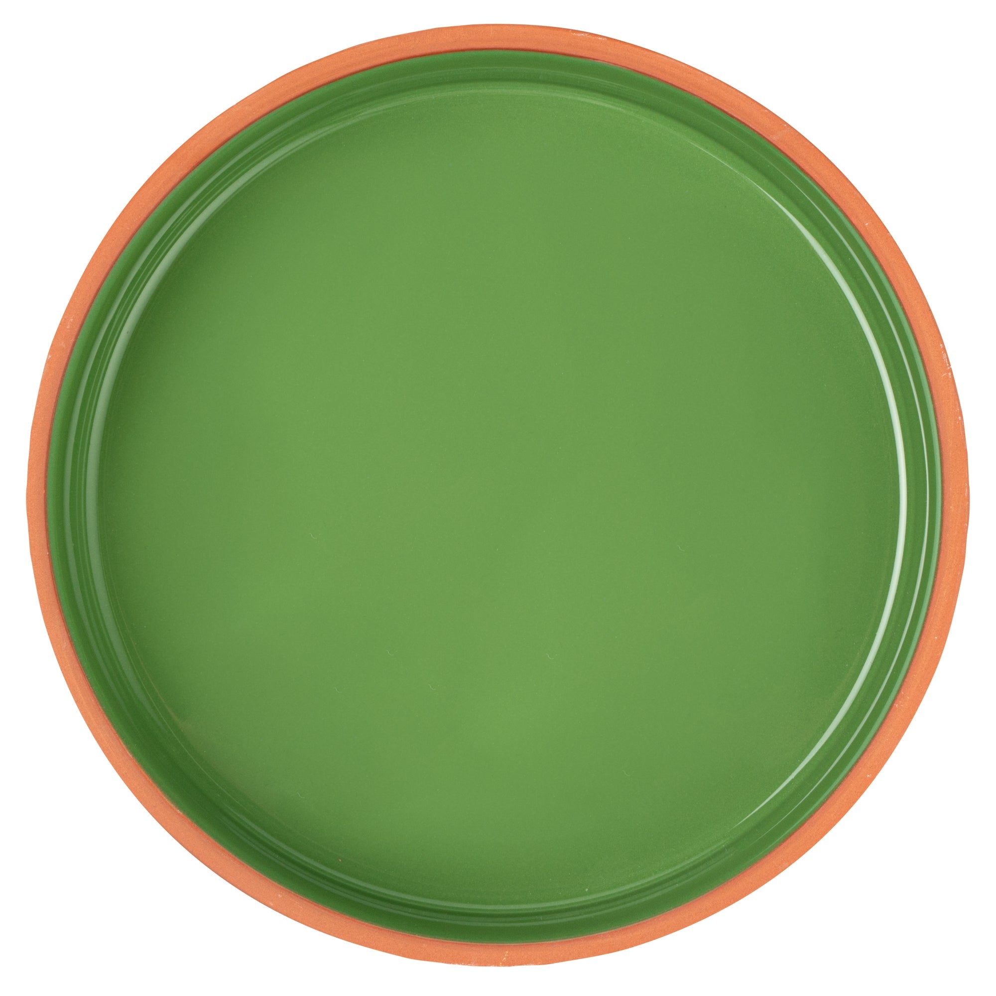 Terra Tek 51 oz Terracotta Cazuela Bowl - Green Glazed Interior, Oven-Safe, Microwave-Safe - 9'' x 9'' x 2 1/4'' - 2 count box