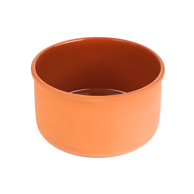 Terra Tek 68 oz Terracotta Cazuela Bowl - Brown Glazed Interior, Oven-Safe, Microwave-Safe - 7 1/2'' x 7 1/2'' x 4'' - 2 count box