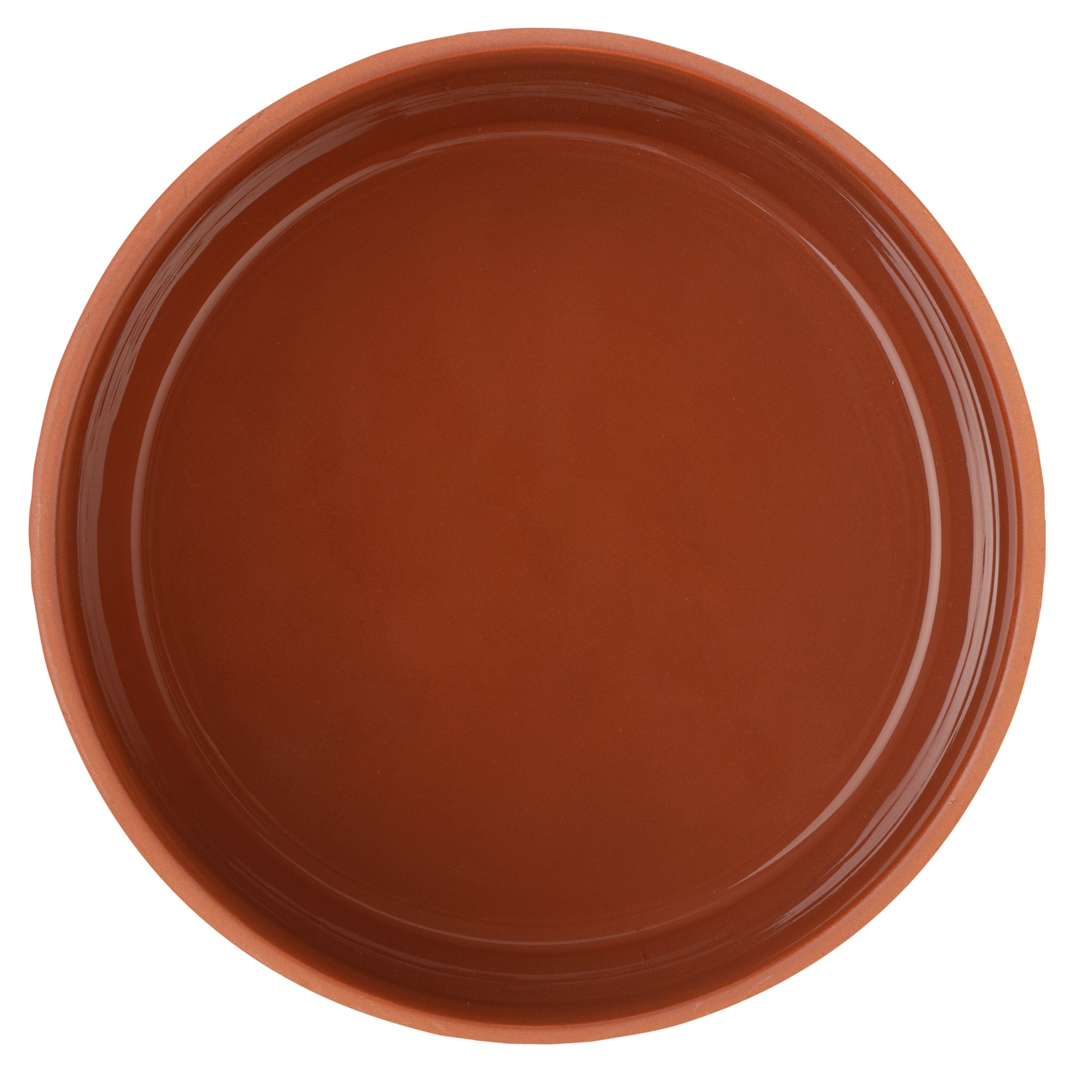 Terra Tek 68 oz Terracotta Cazuela Bowl - Brown Glazed Interior, Oven-Safe, Microwave-Safe - 7 1/2'' x 7 1/2'' x 4'' - 2 count box