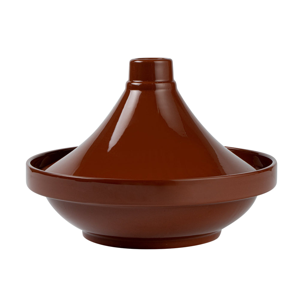 Terra Tek 26 oz Terracotta Tagine Pot - Glazed Interior, Oven-Safe, Microwave-Safe - 9'' x 9'' x 6 1/2'' - 1 count box
