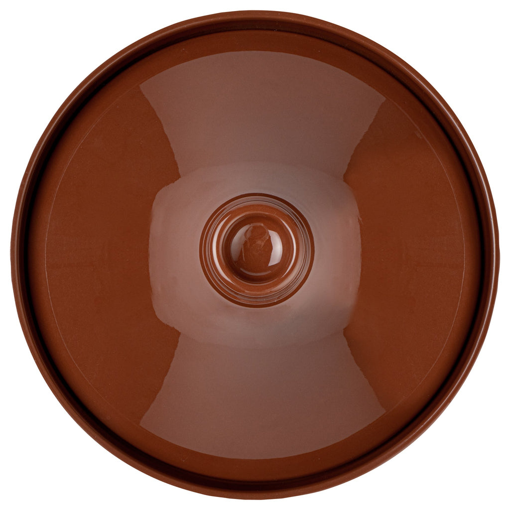 Terra Tek 26 oz Terracotta Tagine Pot - Glazed Interior, Oven-Safe, Microwave-Safe - 9'' x 9'' x 6 1/2'' - 8 count box
