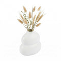 Table Art White Ceramic Gourd Vase - 6 1/2'' x 4'' x 7'' - 1 count box