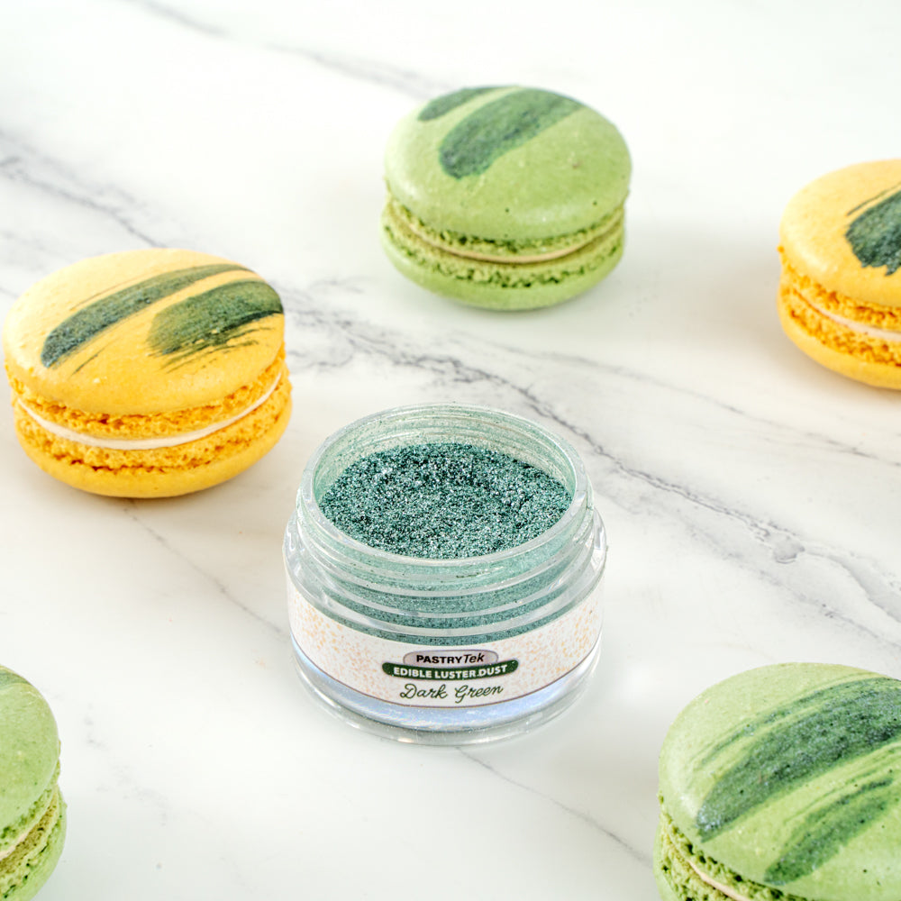Pastry Tek 5g Dark Green Edible Luster Dust - Food Grade - 1 count box