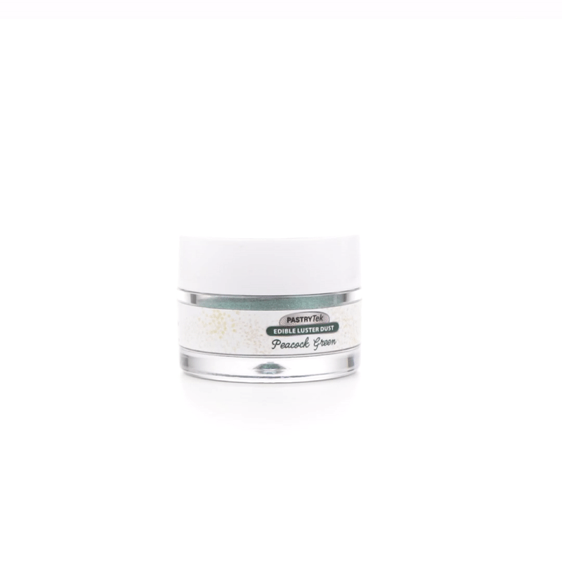Pastry Tek 5g Peacock Green Edible Luster Dust - Food Grade - 1 count box