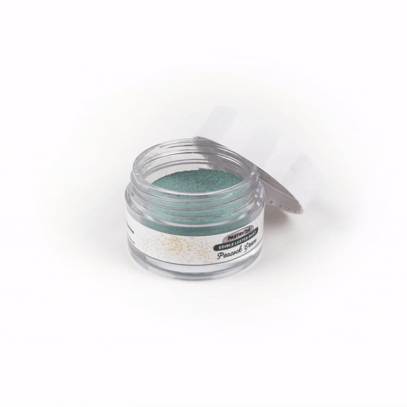 Pastry Tek 5g Peacock Green Edible Luster Dust - Food Grade - 1 count box