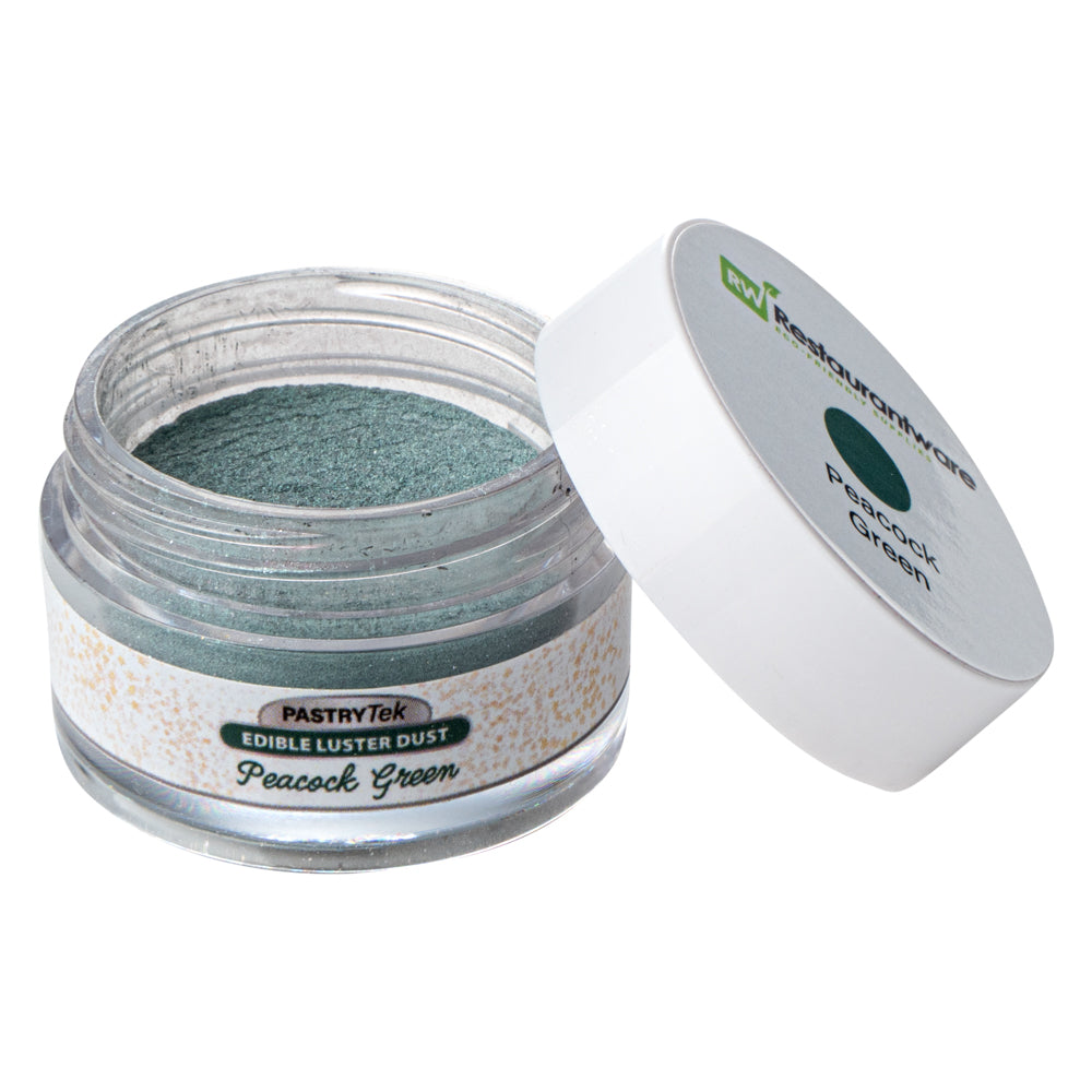 Pastry Tek 5g Peacock Green Edible Luster Dust - Food Grade - 1 count box