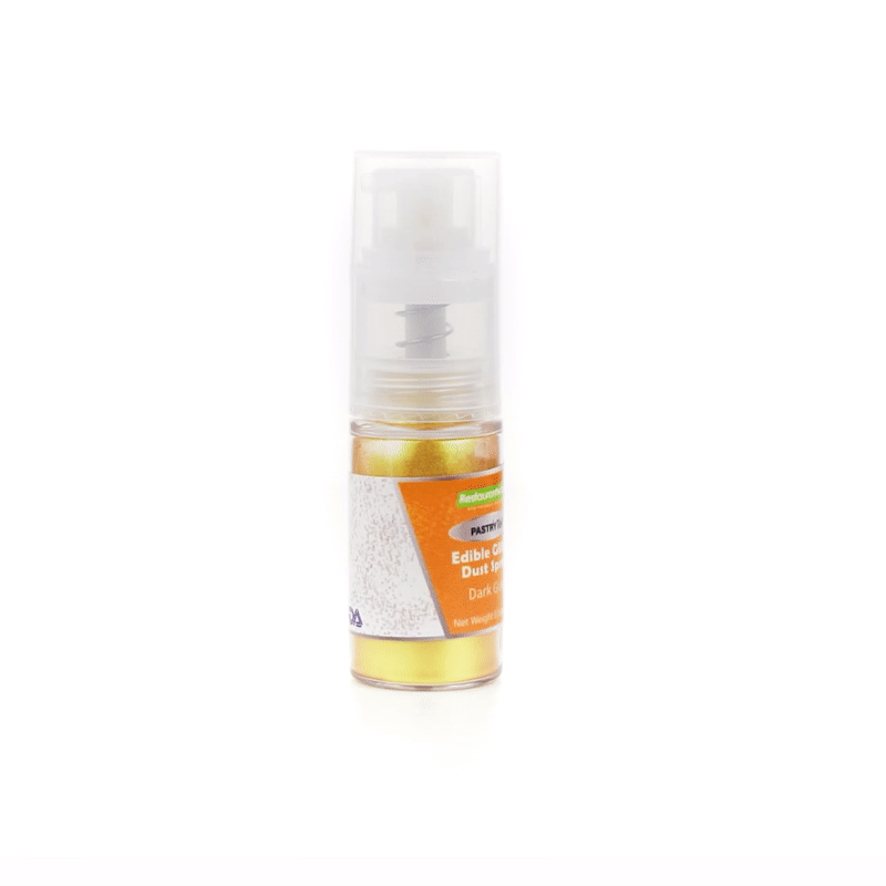 Pastry Tek 5g Dark Gold Edible Glitter Dust Spray - 1 count box