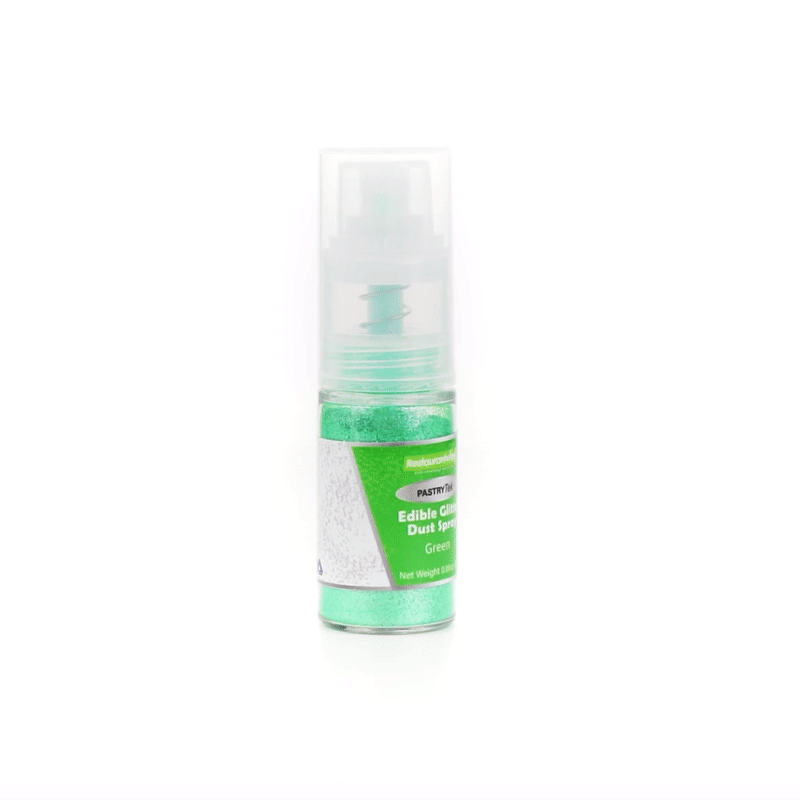 Pastry Tek 5g Green Edible Glitter Dust Spray - 1 count box