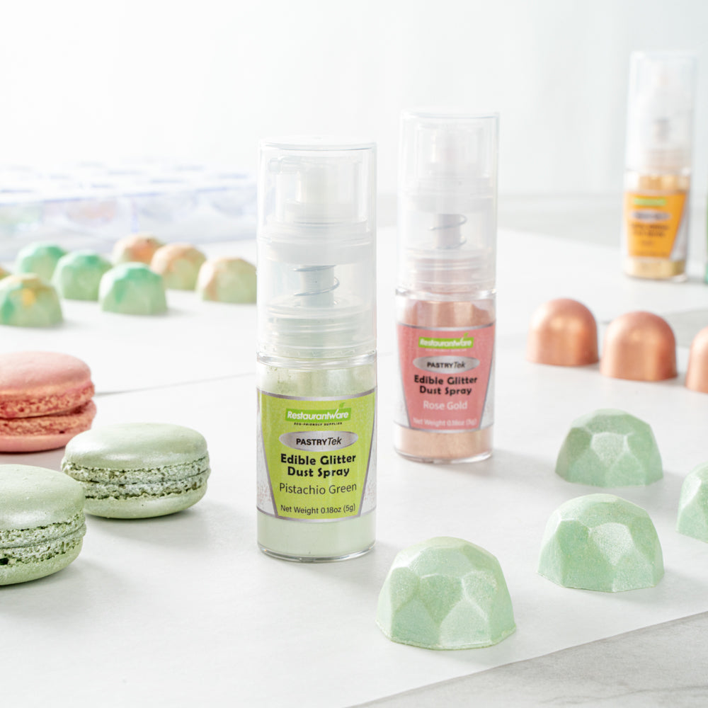 Pastry Tek 5g Pistachio Green Edible Glitter Dust Spray - 1 count box