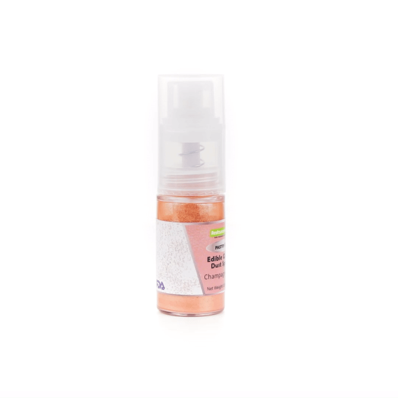 Pastry Tek 5g Champagne Pink Edible Glitter Dust Spray - 1 count box
