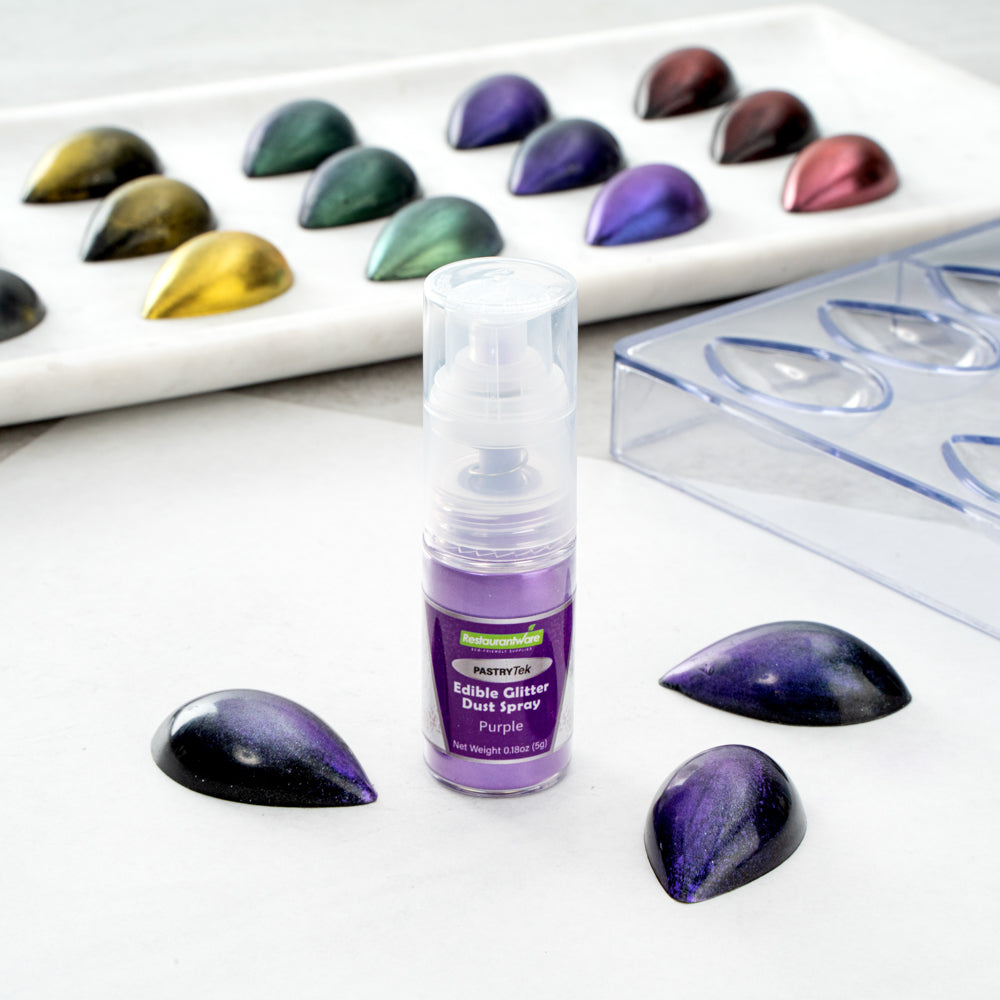 Pastry Tek 5g Purple Edible Glitter Dust Spray - 1 count box