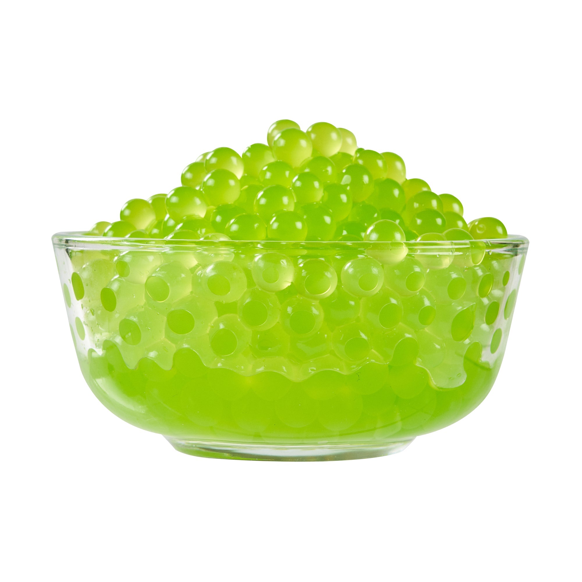 Tea Tek 7 lb Green Apple Popping Boba - 4 count box