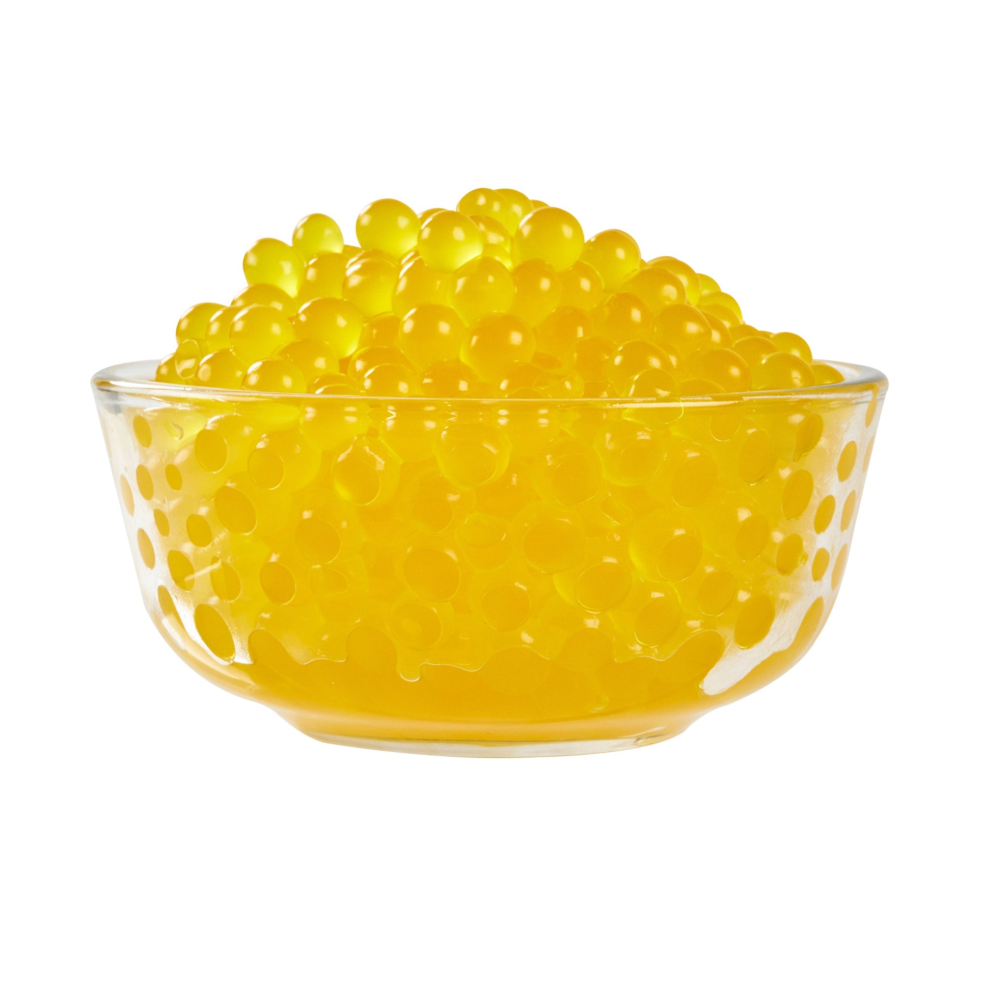 Tea Tek 7 lb Popping Boba - Peach - 4 count box