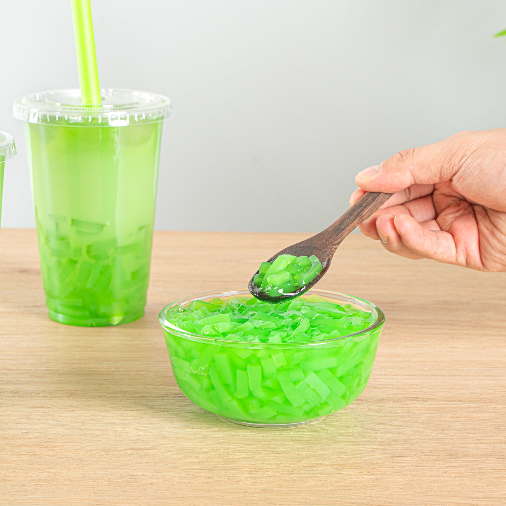 Tea Tek 8.8 lb Jelly Topping - Green Apple Coconut - 1 count box