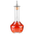 Bar Lux 4 oz Glass Modern Style Bitters Bottle - Silver Dasher - 5 3/4" x 2 3/4" x 2 3/4" - 1 count box