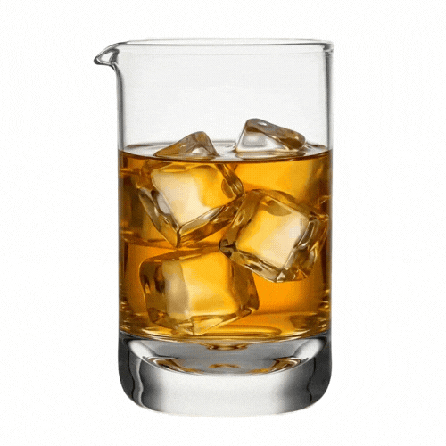 Bar Lux 17 oz Cocktail Mixing Glass - Hand-Blown, Crystal - 3 3/4" x 3 1/2" x 5 3/4" - 1 count box