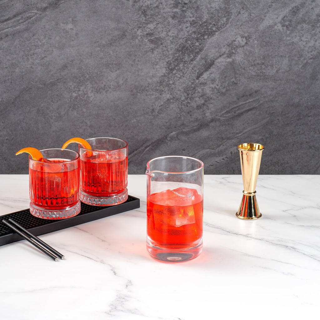 Bar Lux 30 oz Cocktail Mixing Glass - Hand-Blown, Crystal - 4 1/2" x 4" x 6 1/2" - 1 count box
